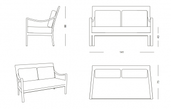 Диван плетеный двухместный-thumbs-Фото3
