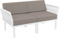 Диван пластиковый двухместный с подушками Portofino Lounge