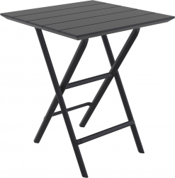 Стол пластиковый складной Helen Folding Table 60, черный, 600х600х740 мм