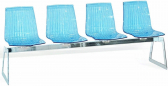 Система с четырьмя сиденьями PAPATYA X-Treme Bench сталь, поликарбонат Фото 1
