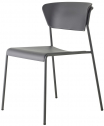 Стул пластиковый Scab Design Lisa Technopolymer Go Green сталь, технополимер антрацит Фото 6