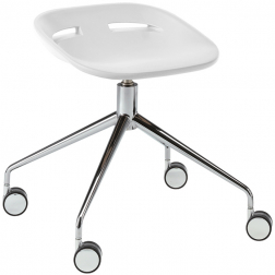 Стул пластиковый на колесах-thumbs-Фото1