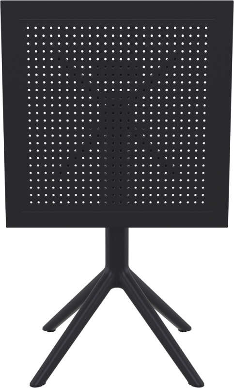 Стол пластиковый складной Sky Folding Table 60, черный, 600х600х740 мм