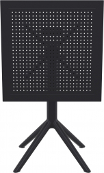 Стол пластиковый складной Sky Folding Table 60, черный, 600х600х740 мм