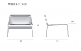 Лаунж стул металлический Casprini Wire Lounge сталь Фото 2