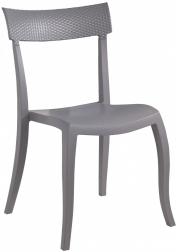 Стул пластиковый Hera-SP Rattan, серый