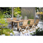 Стол деревянный раздвижной Garden Relax Maryland тик коричневый Фото 10
