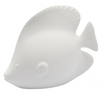 Фигура Рыба-Ангел (круглое брюхо) EDG Decor керамика белый Фото 1