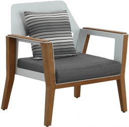 Кресло металлическое с подушкой-thumbs-Фото3