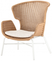 Кресло лаунж плетеное с подушкой-thumbs-Фото1