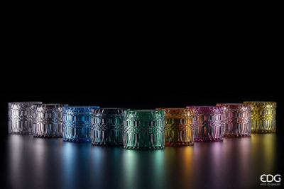 Аромасвеча в хрустальной вазе Ананас и кокос (Pineapple &amp; Coconut) EDG Crystal Candle хрусталь, воск Фото 2