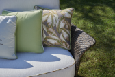 Диван плетеный модульный DFN Aralia алюминий, искусственный ротанг, ткань Фото 4
