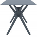 Стол пластиковый Siesta Contract Ibiza Table 140 пластик, ламинат HPL антрацит Фото 6