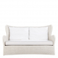 Диван двухместный плетеный с подушками JANUS et Cie Butterfly II алюминий, искусственный ротанг, акрил пергаментный Фото 3