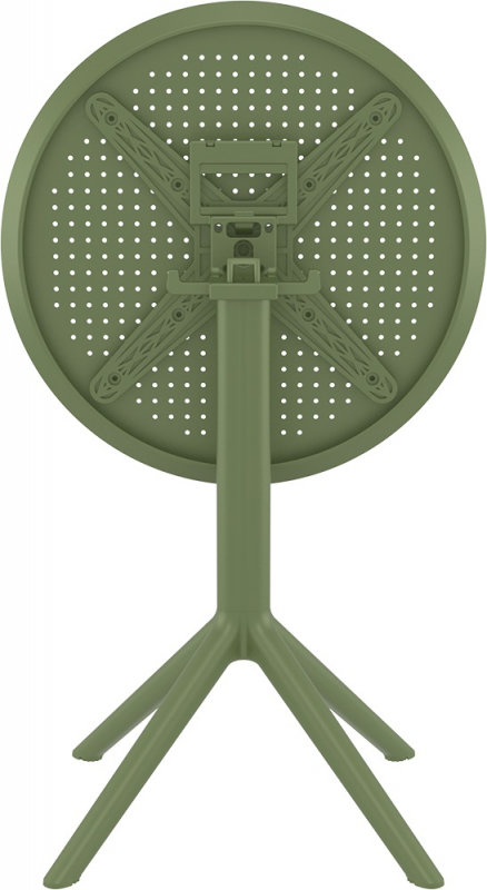 Стол пластиковый складной Sky Folding Table 60, оливковый, 600х740 мм