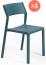 Комплект пластиковых стульев Trill Bistrot Set 4
