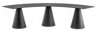 Скамейка полукруглая пластиковая Ikon Bench