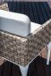Комплект плетеной мебели Skyline Design Brafta алюминий, искусственный ротанг, sunbrella белый, бежевый Фото 12