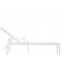 Шезлонг-лежак металлический JANUS et Cie Fiore алюминий, поливинил белый Фото 4