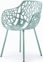 Кресло металлическое Fast Forest алюминий светло-голубой Фото 1