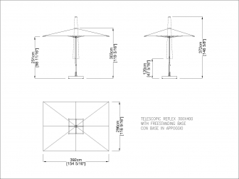 Зонт профессиональный телескопический 3х4 м-thumbs-Фото3