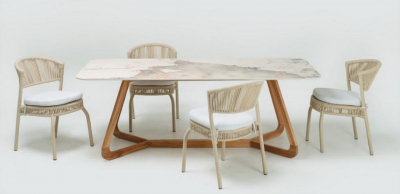 Стол керамический обеденный RosaDesign Corinto тик, керамика Фото 8