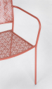 Кресло металлическое Garden Relax Lizette сталь светло-красный Фото 8