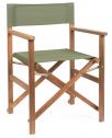 Кресло деревянное складное Garden Relax Noemi Director акация, полиэстер коричневый, мускусно-зеленый Фото 1