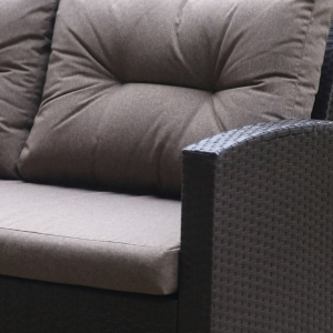 Диван плетеный двухместный Afina AFM-205B Brown/Light brown искусственный ротанг, сталь коричневый Фото 4