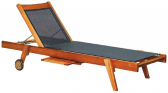 Шезлонг-лежак текстиленовый Tagliamento Textilene ироко, текстилен Фото 5