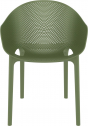 Комплект пластиковой мебели Siesta Contract Sky 80 Pro сталь, стеклопластик оливковый Фото 11