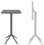 Стол пластиковый барный складной Siesta Contract Sky Folding Bar Table 60 сталь, пластик темно-серый Фото 2