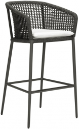 Кресло барное плетеное с подушкой-thumbs-Фото1