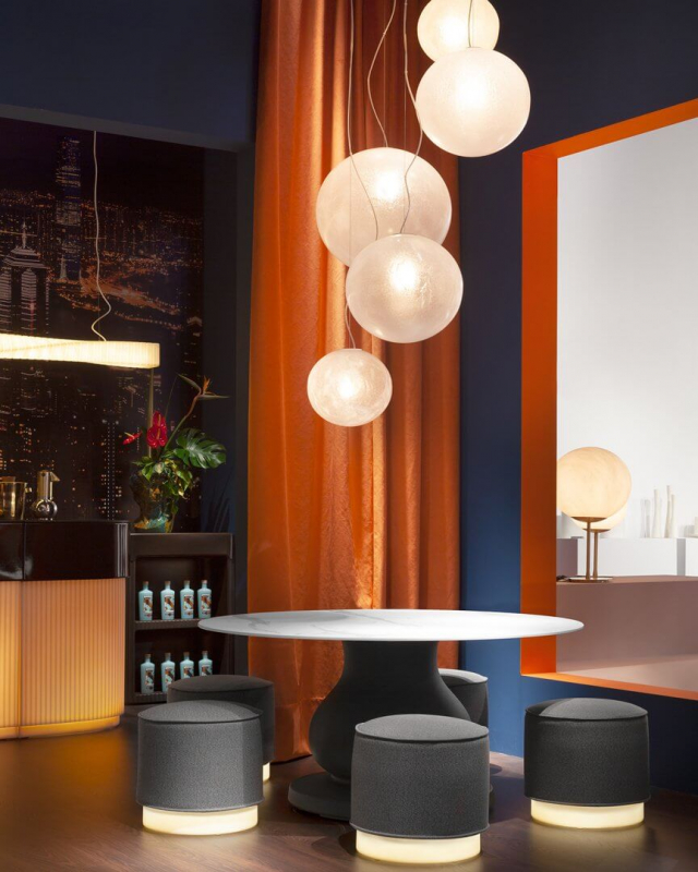 Пуф пластиковый светящийся Mara Lighting LED