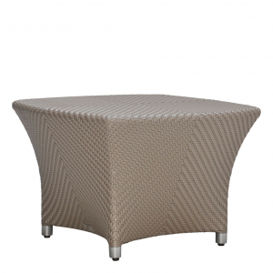 Столик плетеный кофейный JANUS et Cie Amari алюминий, искусственный ротанг палладиевый саржевый Фото 3