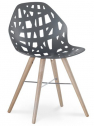 Стул металлический Casprini Pelota Wood бук, алюминий Фото 1
