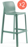 Комплект пластиковых барных стульев Net Stool Set 2