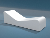 Лежак с обивкой TRONA Duna полиуретан, экокожа белый Фото 9