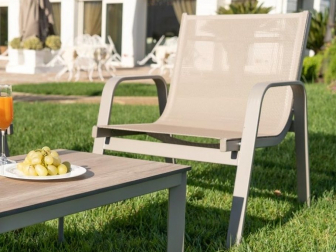 Кресло металлическое текстиленовое-thumbs-Фото1