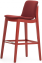 Стул барный с обивкой Montbel Light дерево, сталь, ткань Фото 1