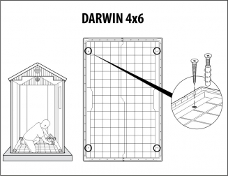 Сарай пластиковый Darwin 4х6