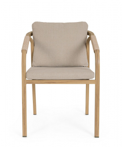 Кресло плетеное с подушками Garden Relax Kalimera алюминий, роуп, олефин песочный Фото 6