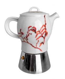 Кофеварка гейзерная Ancap Espressina Classic сталь, фарфор деколь Un Anno in Campagna Фото 8