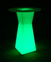 Стол пластиковый коктейльный светящийся LED Prismo полиэтилен белый Фото 5
