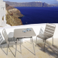 Стул металлический Garden Relax Melany алюминий серый Фото 5