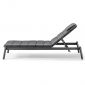 Лежак плетеный с матрасом Grattoni Atol алюминий, роуп, олефин антрацит, темно-серый, серый Фото 6