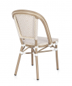 Стул металлический плетеный Garden Relax Silveira алюминий, искусственный ротанг бежевый Фото 6