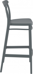 Стул пластиковый барный Cross Bar 75