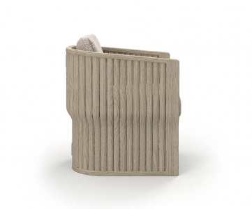 Кресло плетеное с подушкой SNOC Elythia Ash тик, роуп, акрил пепельный Фото 4