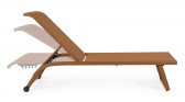 Шезлонг-лежак текстиленовый Garden Relax Taylor алюминий, текстилен орех пекан Фото 3